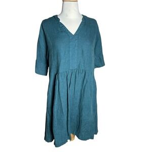 Sea Salt Cornwall Draw Kiln Dress Linen Sz 6 Preppy Beach Resort Cruise Vacation